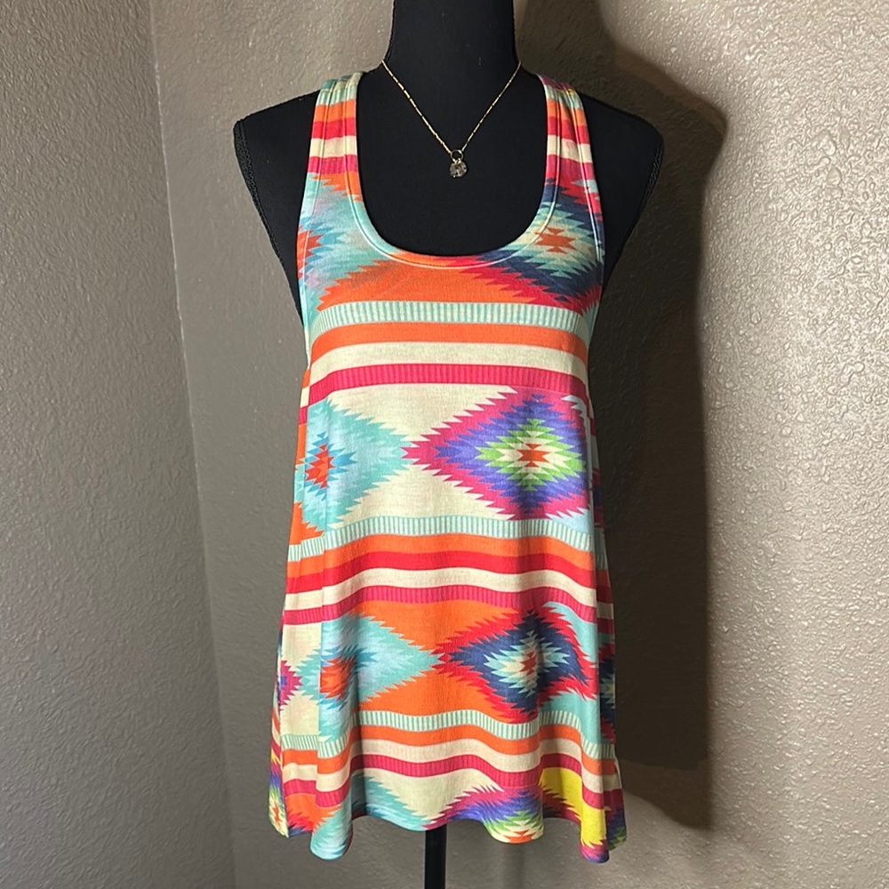 YAHADA Colorful Geometric Women's Tank Top